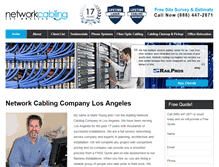 Tablet Screenshot of networkcablinglosangeles.com